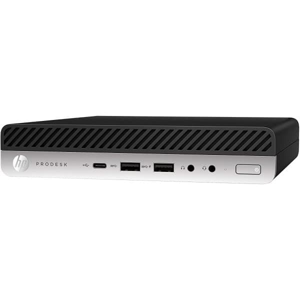 (Renewed) Hp 800 G3 Tiny Desktop (Core i5 6th gen 2.5ghz, 8 GB RAM, 240gb SSD, Win 11 Pro, MS Office, WIFI , USB 3.0, Ethernet,VGA), Black
