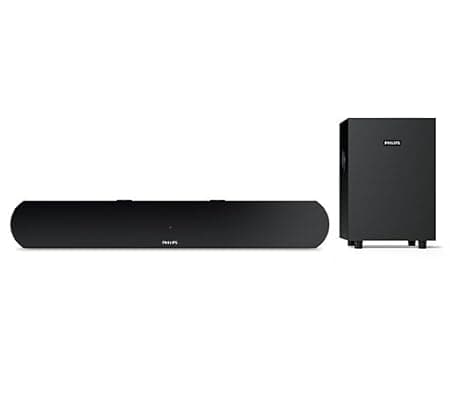 Philips HTL1031 2.1 Channel Soundbar Speakers with Subwoofer (Black) Soundbar Speakers
