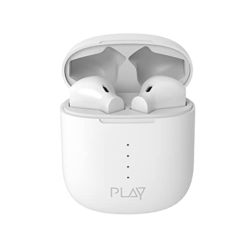 World Of PLAY PLAYGO T44 PRO Wireless in-Ear Earbuds with Mic; 13mm EBEL Drivers; HD Call Quality; Smart Touch Controls & BT 5.1(White)