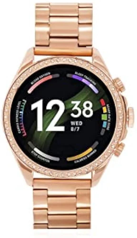 BSYPM Glorious Women's Rose Gold Smart Watch Talk 2 Bluetooth Calling Smartwatch with 3 Button, Hands On Voice Assistance HD Display, 14 Sports Modes with Puple Belt (Rose Gold)