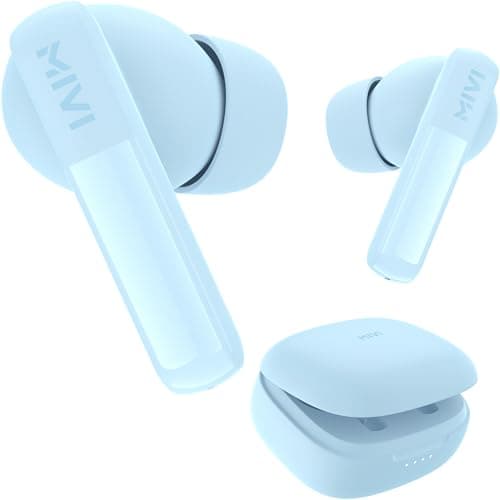 Mivi DuoPods Echo Earbuds [New Launch], 60 Hours Playtime, AI-ENC for HD Calls, 13mm Drivers, IPX 4.0, BT v5.3, Made in India True Wireless Bluetooth ...