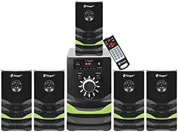 TARGET TT-D5162 FM-USB-BT (PMPO : 31000 WATTS/RMS : 155 WATTS (55+20x5) 5.1 Channel Multimedia Speakers 5.25" SUBWOOFERS