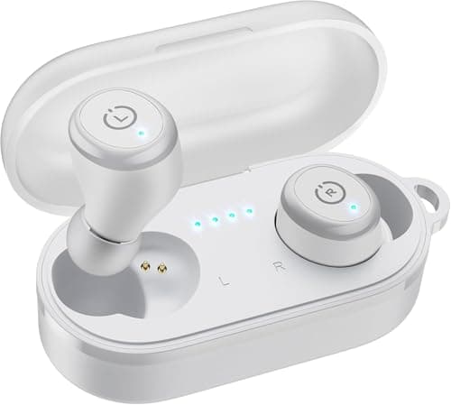 TOZO T10 Bluetooth 5.3 Wireless Earbuds with Wireless Charging Case IPX8 Waterproof Stereo Headphones in Ear Built in Mic Headset Premium Sound with D...