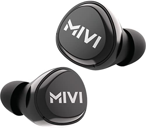 Mivi TEDPM40-BK Bluetooth Headset (Black True Wireless)