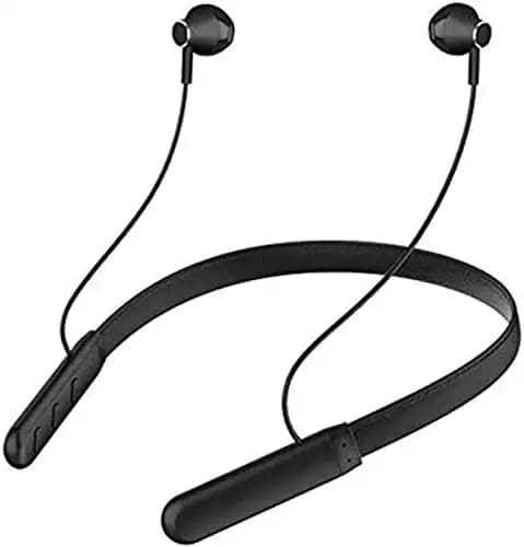 Shoptry Wireless Bluetooth For Nissan Leaf EV Bluetooth Headphone Headset Hands-Free Gaming Earphone With Mic Noise Isolating Stereo Gaming & Music Sound Quality, Sweatproof Sports Headset,Professional Bluetooth 5.1 Wireless Stereo Sport Hi-Fi Sound Hands-Free Calling - ( Black , A1, MGO )