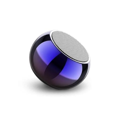 Mini Speaker Boost 4 Colourful Wireless Bluetooth Speaker, Mini Electroplating Round Steel, Random Colour (Pack of 1)