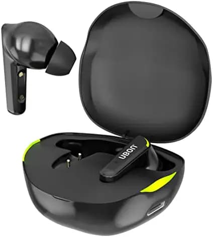 Bluetooth Headphones Wireless Earbuds UBON True Wireless Earbuds Air Shark, v5.0 Bluetooth Earphone with TWS Function, Up to 20 Hours Playtime, Type-C Fast Charging, Touch Controls & Noise Isolation