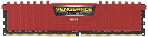 CORSAIR 8GB Vengeance LPX DDR4 PC4-19200 2400MHz Desktop Memory - Red