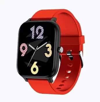 ZEBRONICS Smart Watch Zeb fit 80ch Grey RED Touchscreen Fitness & Outdoor, Health & Medical, Notifier, Safety & Security, Watchphone Battery Runtime: ...