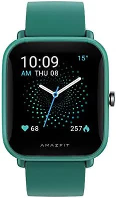(Renewed) Amazfit Bip U Pro NYSE Listed Smart Watch with SpO2, Built-in GPS, Built-in Alexa, Electronic Compass, 60+ Sports Modes, 5ATM, Fitness Tracker, HR, Sleep, Stress Monitor, 1.43" Color Display (Green)