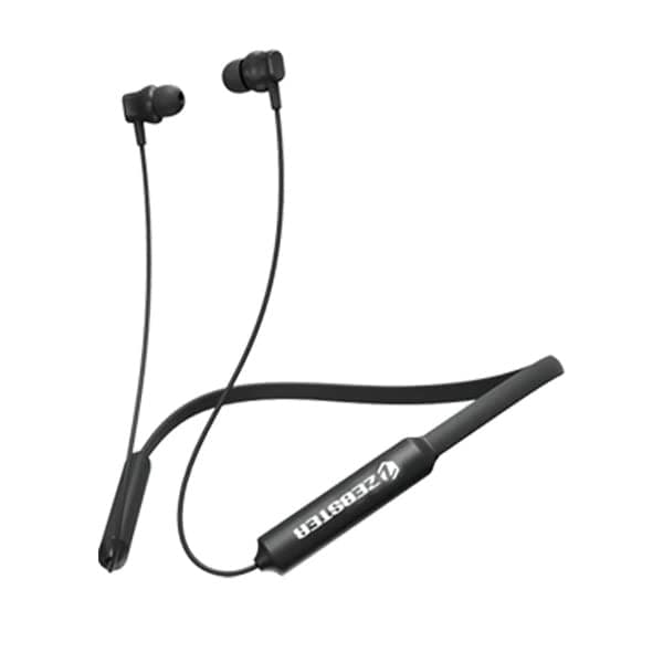 ZEBSTER Style 602 in Ear Wireless Neckband with Bluetooth 5.2, Voice Assistant Support, Call Function, Splash Proof Design (Black)