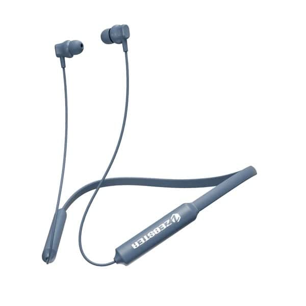 ZEBSTER Style 602 in Ear Wireless Neckband with Bluetooth 5.2, Voice Assistant Support, Call Function, Splash Proof Design(Blue)