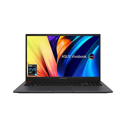 ASUS VivoBook S 15 OLED Slim Laptop, 15.6” FHD OLED Display, Intel Evo Platform, Intel Core i5-12500H CPU, 8GB RAM, 512GB SSD, Windows 11 Home, Indie Black, K3502ZA-DS51