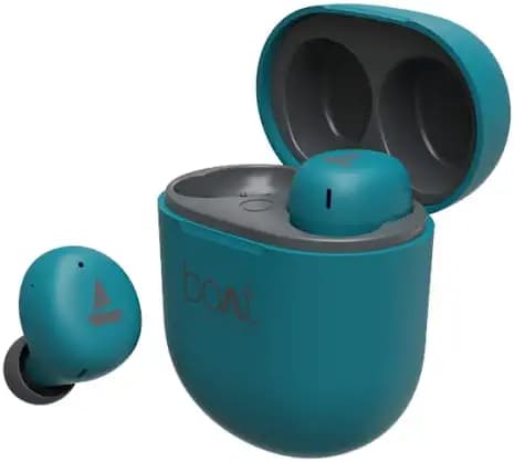 (Renewed) boAT Airdopes 381 Teal Blue In Ear Wireless Earphone