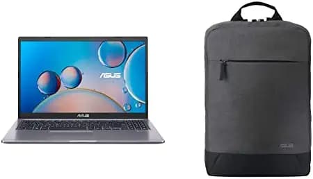 ASUS VivoBook 15 (2021) Intel Core i3-10110U 10th Gen, 15.6"(39.62cms) FHD Thin and Light Laptop (8GB RAM/1TB HDD/Windows 10/Office 2019/Slate Grey/1.8 Kg) & 39.62 cm Laptop Backpack (Dark Grey)