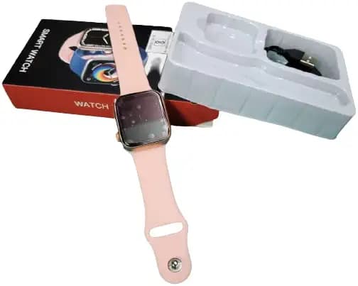 New Edition i7 Pro Max All in One Series 7 Smart Watch with Fitness Tracker Heart Monitor Men Women SmartWatch (Pink)