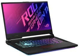 ASUS ROG Strix G15 (10th Gen Core i5-10300H, 8GB,1TB SSD, 4GB NVIDIA GTX 1650 Ti Graphics, 15.6"  FHD 144Hz Display, RGB Keyboard, WiFi 6, Win10, ROG 