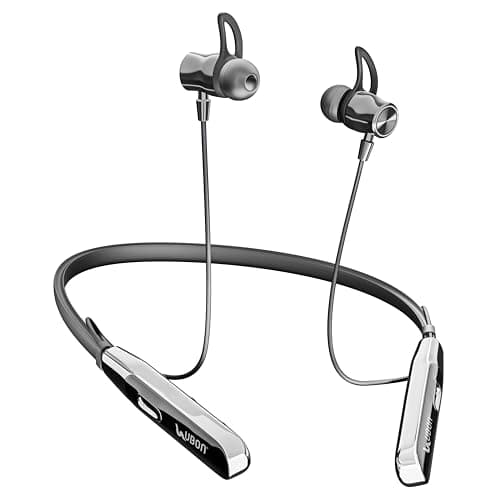 UBON CL50 Bluetooth Neckband with 50hrs Playtime, Magnetic Switch, Fast Charge, Low Latency, Magnetic Buds, Bluetooth Neckband, Wireless with Mic Earp...