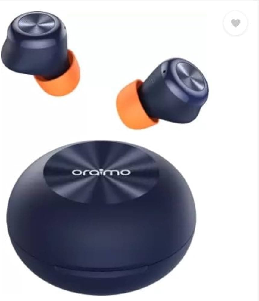 (Refurbished) ORAIMOAirbuds 3 Earbuds with ENC, up to 20 Hours Playback & 80ms Low Latency Bluetooth Headset -Blue