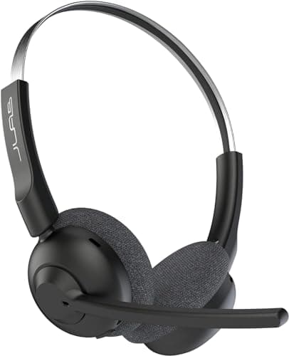 JLab Go Work Pop, Wireless Headphones with Microphone 50 Playtime  Wireless Headphones PC, Headphones with Microphone  Wireless Headphones Office Tele...