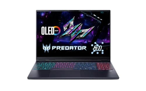 acer Predator Helios Neo 16S AI, Intel Ultra 7 255HX Processor,RTX 5050-8 GB GDDR7,16 GB/1 TB,WQXGA OLED, 16.0"/40.64 cm, 240Hz, Win 11 Home,Abyssal Black,2.3 kg,PHN16S-71,Backlight KB,Gaming Laptop