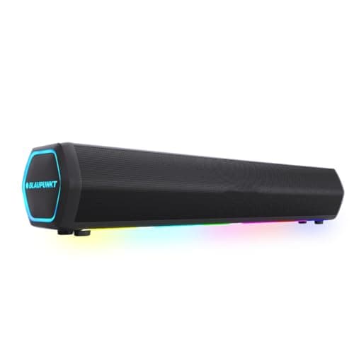 Blaupunkt Newly Launched SBA20 Pro 25W Bluetooth Soundbar with 2000mAh Battery I RGB Lights I Honeycomb Design I AUX, Bluetooth, USB & TWS I BT Speake...