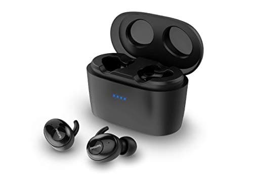 (Renewed) PHILIPS UpBeat SHB2515BK Truly Wireless Bluetooth In Ear Earbuds with Mic (Black)