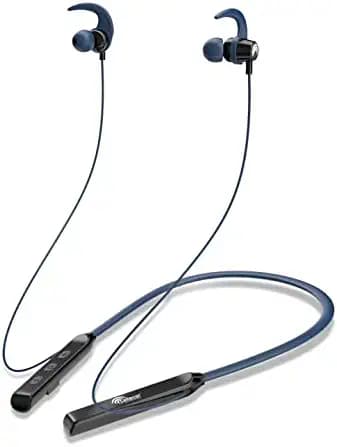 Cellecor BH-1 Wireless Waterproof Bluetooth Earphone Neckband with Big 35 Hours Playtime (Blue)