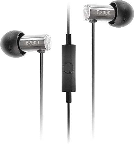 Final E2000 FI-E2DALCS in-Ear Earphones, Controller with Microphone, Matte Silver