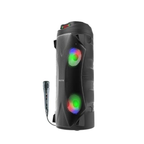 Star 30W Bluetooth Trolley Speaker with Mic | Up to 5 Hours Playtime | Built-in Rechargeable Battery | RGB Lights | Portable Party Speaker with Powerf...