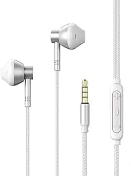 WK LIFE BORN TO LIVE - in-Ear Headphone RM-201 & Its is Ergonomic Design, Suitable for Long time use (White)