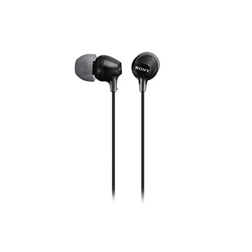 Sony MDR-EX15AP EX Wired In Ear Headphone with Mic (Black)