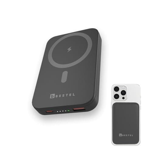 Beetel MagVibe Series WR10 Magsafe 10000mAh Magnetic 15W Wireless Power Bank for Apple iPhone, Samsung, OnePlus, All Smartphones|Qi Enabled Devices|3M...