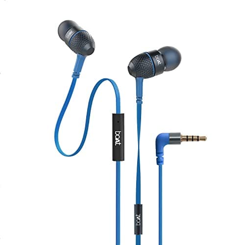 boAt Bassheads 220 Wired Earphones(Indi Blue)
