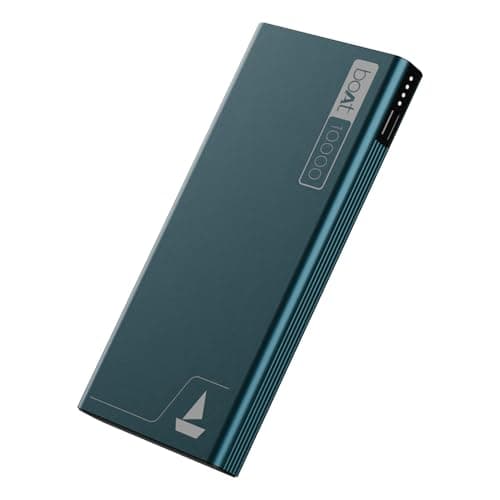 boAt Energyshroom PB300 Powerbank with 10000mAh Battery, 22.5w Fast Charging, Wireless Charging, 12-Layer Smart IC Protection, LED Indicators and Alum...