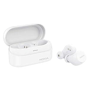 (Renewed) Nokia Power Wireless Bluetooth In Ear Earbuds with Mic (Snow) In-Ear