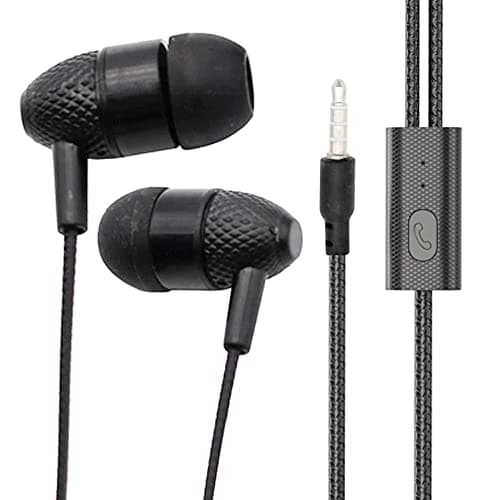 Earphone for Xiaomi Mi 11X, Xiaomi Mi 11 X Universal Earphones Headset Music with 3.5mm Jack Hi-Fi Gaming Sound Music Wired Noise Cancelling Dynamic - HF110, Black/White, CA 2