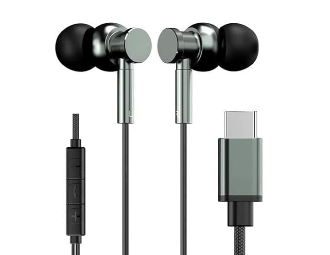 in-Ear Headphones Earphones for Xiaomi 14 Ultra Earphone Original Wired Stereo Deep Bass Hands-Free Headset Earbud with Built in-line Mic, Call Answer/End Button, Music Jack (S1-H)