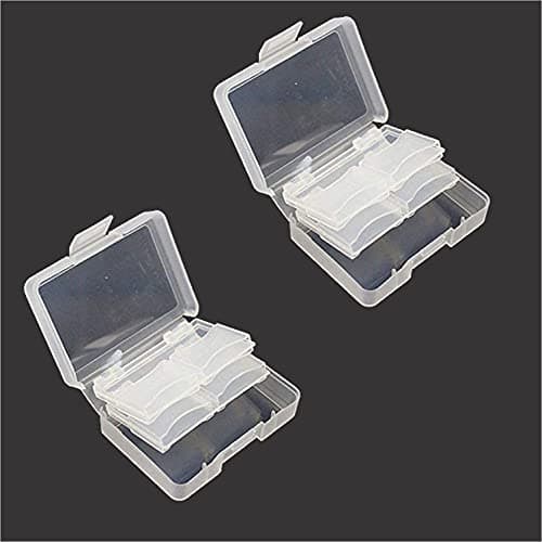 Boltove® Combo Card case 8 in 1 SD SDHC Memory Card Case Holder Box Storage Hard Plastic Transparent Holder || Set of 2 ||