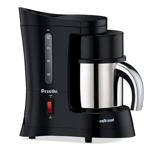 Preethi Cafe Zest as "Preethi Cafe Zest CM210 Drip Coffee Maker (White), 31 Cup Drip Coffee Machines