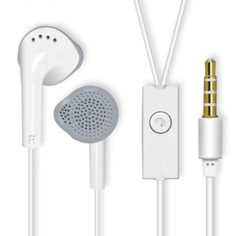 Earphone For OP-PO F17 Pro Universal Earphones Headphone Handsfree Headset Music with 3.5mm Jack Hi-Fi Gaming Sound Music Wired in-line 10mm Powerful Extra Bass Driver HD Stereo Audio Sound with Noise Cancelling Dynamic Ergonomic Original Best High Sound Quality Earphone - ( White, SBY-30, YS )