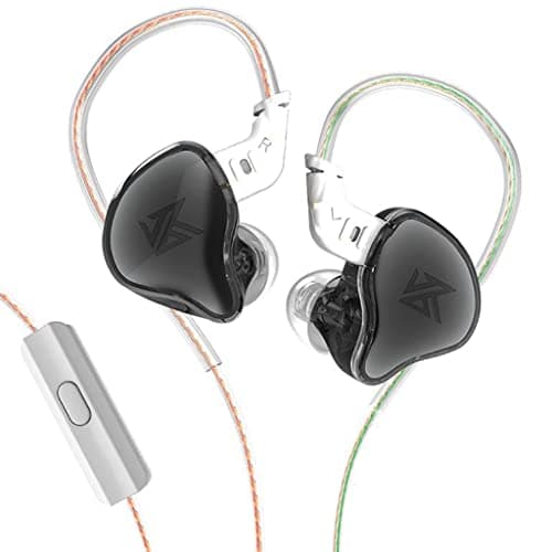 KZ EDC Wired IEM Earphone, 10mm Dynamic Driver Exquisite Craftmanship Stage Monitor Level Noise Isolation in Ear Monitor Earbuds with Oxygen Free Copper Cable