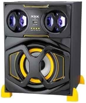 X9X RRM-GFCBM 9500 W Bluetooth Tower Speaker (Black, Yellow, 5.1 Channel)