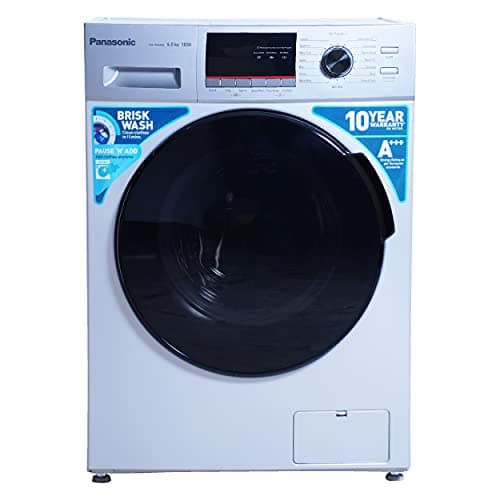 Panasonic 6 kg Fully-Automatic Front Loading Washing Machine (NA-106MB2L01, Silver, Inbuilt Heater)