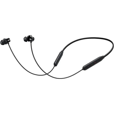 Original Neckband Bluetooth Z2 Earphone Compatible with OnePlus Narzo with Active Noise Cancellation Fast Charging Deep Bass Magnetic Earbuds Noise Isolation Built-in Mic (Black)