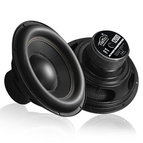 FABTEC 12 Inch 400w RMS Woofer with 1600w Peak Power & 4 Layer Copper Coil for Cars, Home Theatre, Bass Audio Systems & DIY Projects (1.5" Voice Coil ...