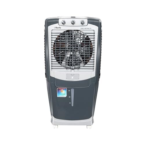 BURLY CoolAir Pro 75 LTR Desert Portable Cooler with Anti Bacterial Honeycomb, Auto Refill Powerfull Motor with Auto Swing and 3 Speed Control and Low...