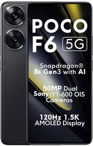POCO F6 5G (Black, 256 GB) (12 GB RAM)