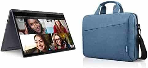 Lenovo Yoga Slim 7 11 Gen Intel Core i5 14"(35.56cm) FHD IPS 300Nits Thin & Light Touch Laptop (16GB/512GB SSD/Windows 10/MS/Backlit/Fingerprint Reader/Slate Grey/1.36Kg), 82A300DFIN + 15.6" Briefcase