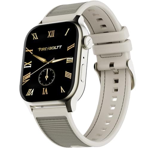 Fire-Boltt Rise Force Smart Watch 1.85 Display, NylonFluoroelastomer Hybrid Strap, Rotating Crown, Bluetooth Calling, Dual Button Control, Metal Body ...
